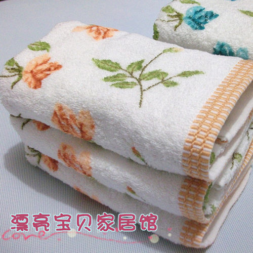 金号毛巾正品a028春意全棉提缎