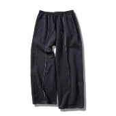 LAB 云朵卫裤 美莉诺羊毛加绒保暖垂坠感阔腿裤 OCTOBEE 毛边长裤