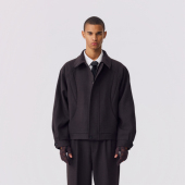 MM同款 OCTOBEE LAB 澳洲进口初剪羊毛加厚保暖哈灵顿夹克外套