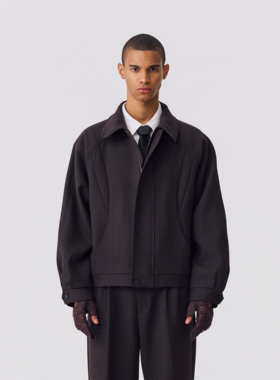 OCTOBEE LAB《MM同款》 澳洲进口初剪羊毛加厚保暖哈灵顿夹克外套