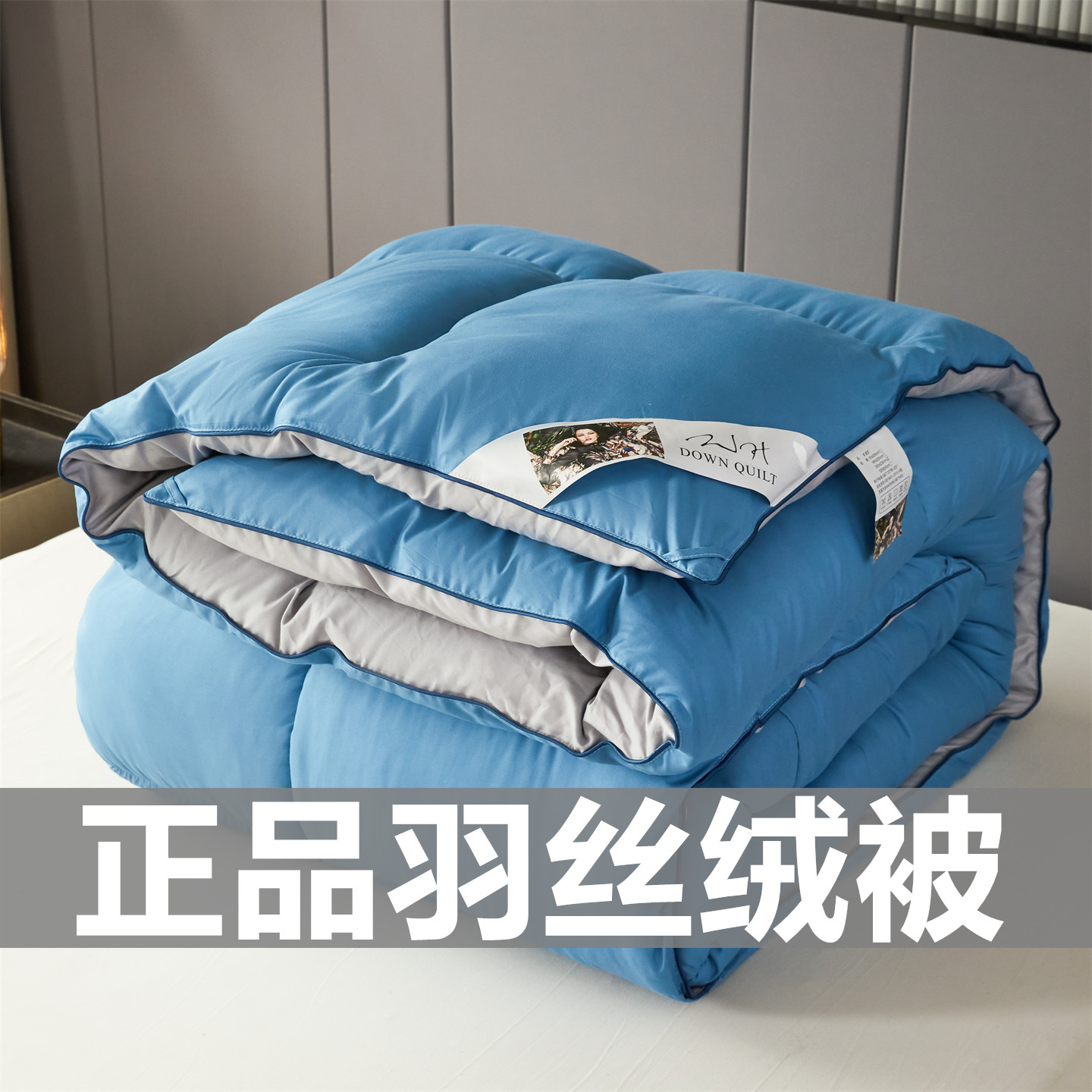 正品羽丝绒棉被子冬被加厚保暖冬天棉被春秋被学生宿舍单人棉被芯