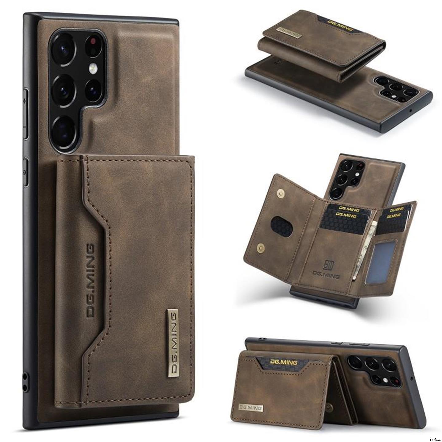 适用三星S25+ S24fe S23+Case Samsung A73 A56 A55 A54 A52 A53 A34 A32 A14 A15 A16 A36 Case磁吸分体皮套