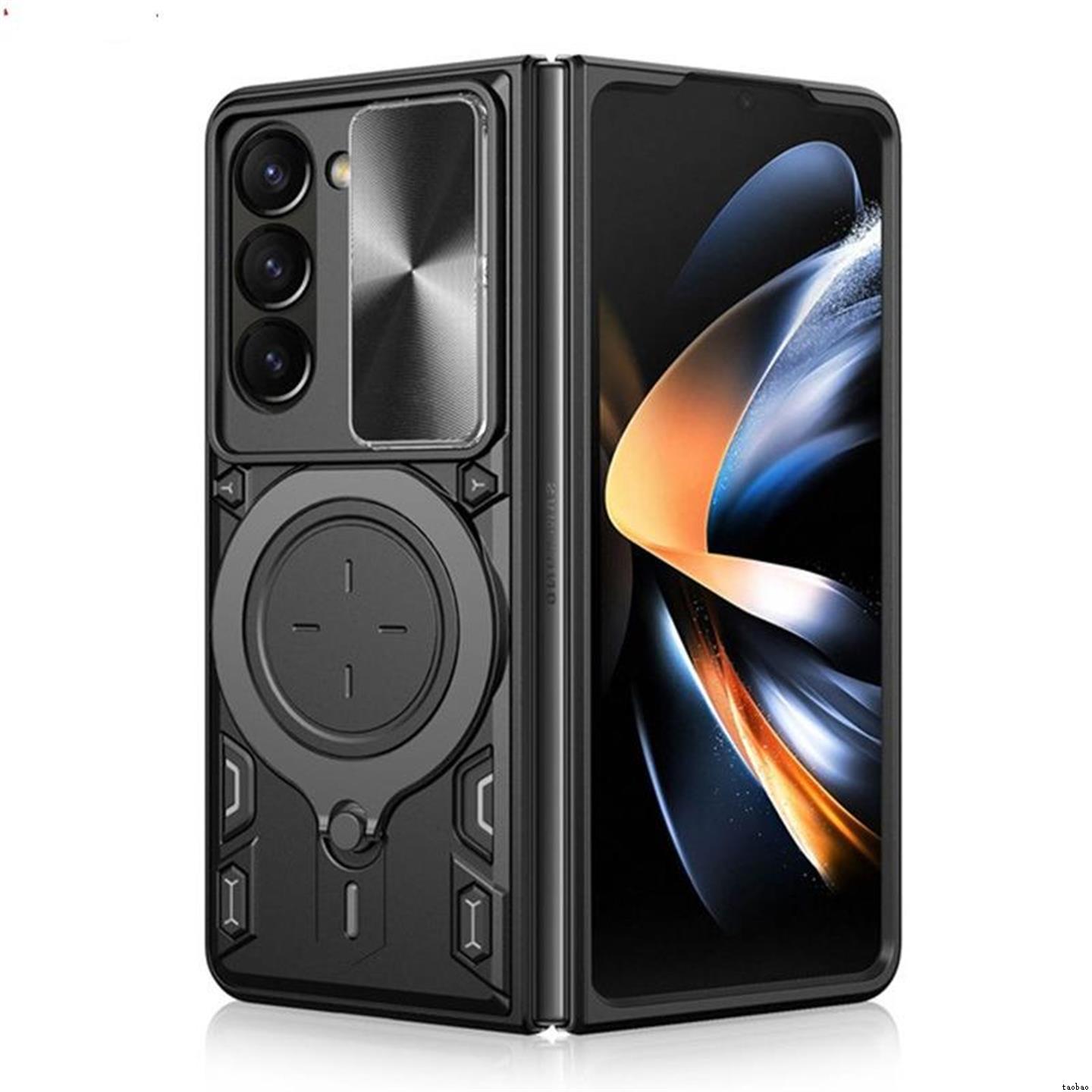 适用于三星Samsung z fold4 z fold5 z fold6 case z flip6 flip5 flip4 ring stand cover车载支架保护套