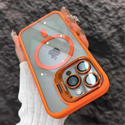 Luxury Magnetic Shockproof Phone Case For iPhone 16e 15 14 13 12 11 Pro Max w/ Camera Lens Protector