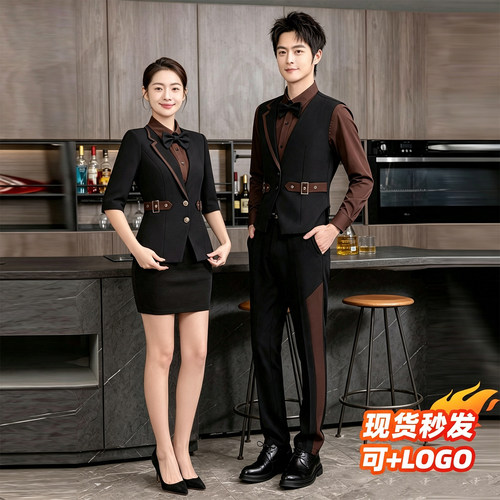 高端酒吧夜场男女服务员工作服秋冬套装派对KTV公主少爷DJ服工装