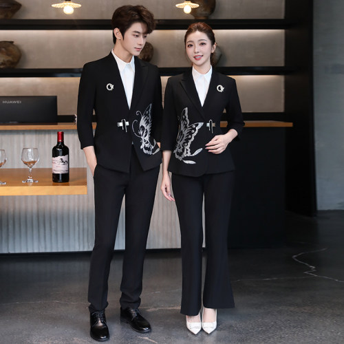 高端酒吧商务KTV服务员工衣夜场少爷dj公主partyk秋冬西装工作服