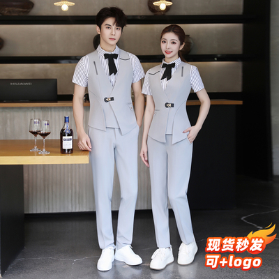 酒吧工作服春夏台球室休闲俱乐部KTV男女服务员酒馆livehouse工装