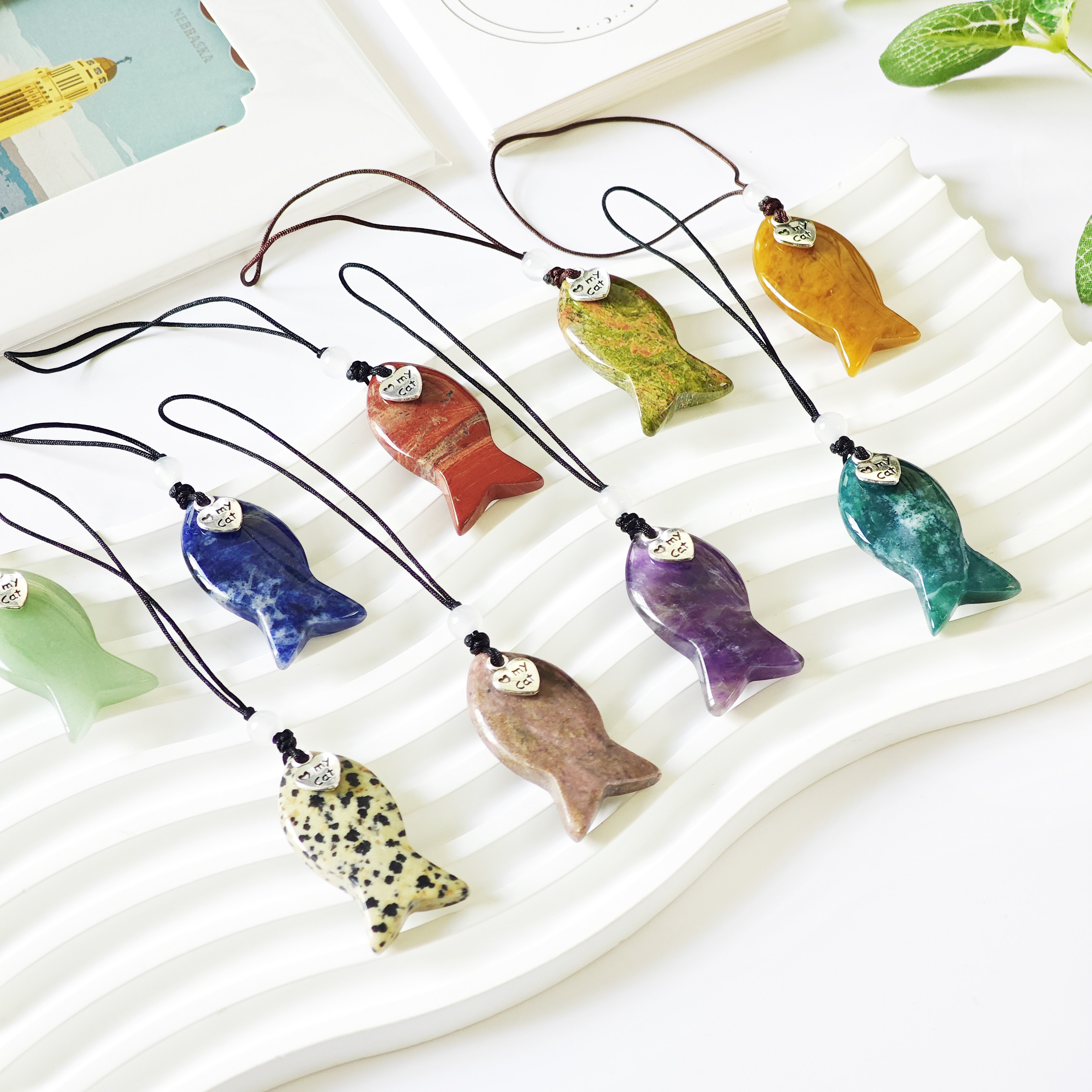 Love my cat 天然水晶小鱼挂件 人宠共用饰品手机挂绳包包挂件,饰品/流行首饰/时尚饰品新,奇石,淘宝优惠券,粉丝福利购,淘宝优惠卷