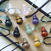 天然水晶葫芦项链男女同款 国风饰品水晶小葫芦古风饰品