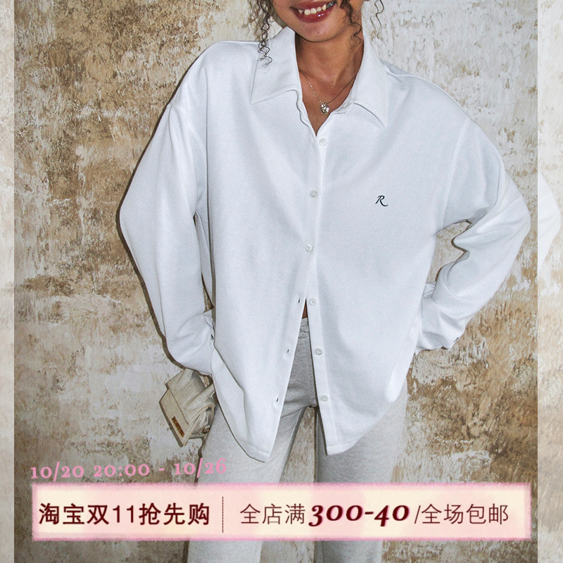 ITSNIKAR 法式慵懒风衬衫女初秋休闲宽松防晒衫气质显瘦长袖上衣