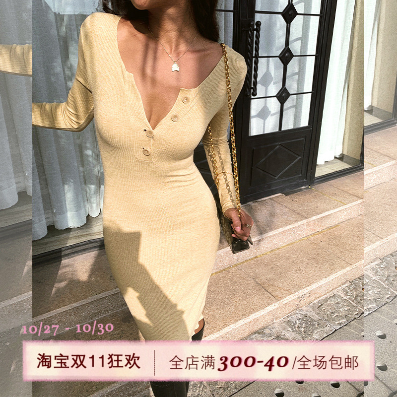 ITSNIKARV领针织连衣裙