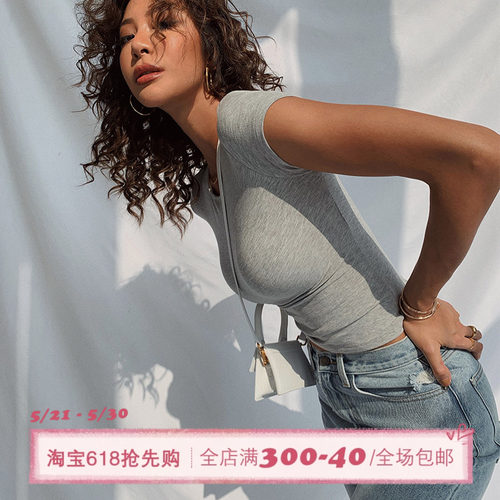 ITSNIKAR美式短袖t恤上衣女