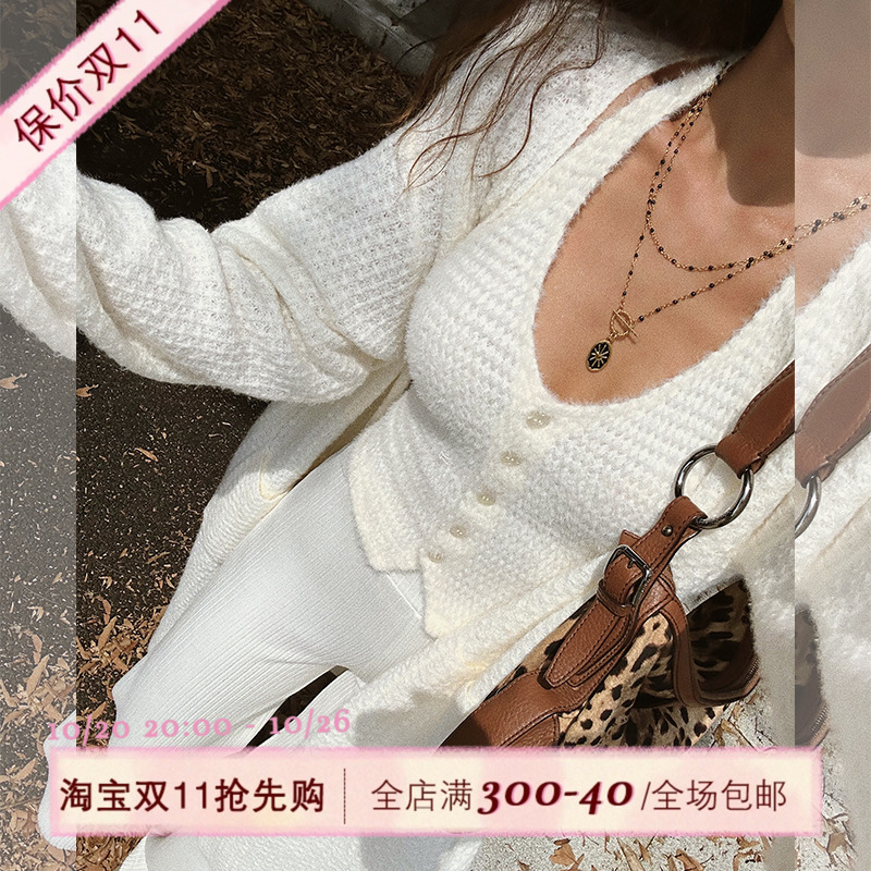ITSNIKAR长款毛衣开衫针织外套