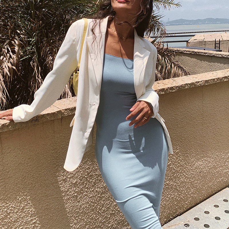 ITSNIKAR 休闲西装外套女早春长袖纯色高级感气质显瘦西服上衣女