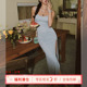 ITSNIKAR 限时清仓3折起 不褪不换 性感纯色吊带连衣裙