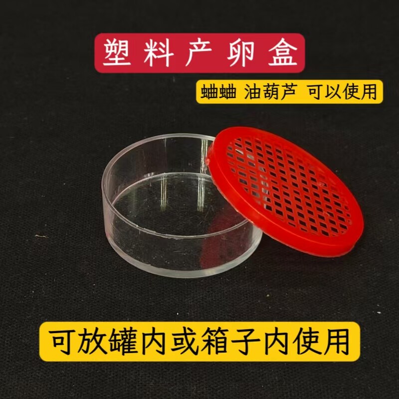蟋蟀蛐蛐油葫芦三尾塑料产卵盒 产卵器放椰土鸣虫母子网格器笼子图片