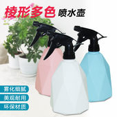 园艺喷壶棱形酒精喷雾瓶浇花神器洒水壶几何菱形阳台浇花喷水壶
