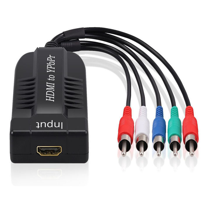 HDMI转to YPBPR五色差转换器电视TV BOXVHS//DVD录像机av播放线头