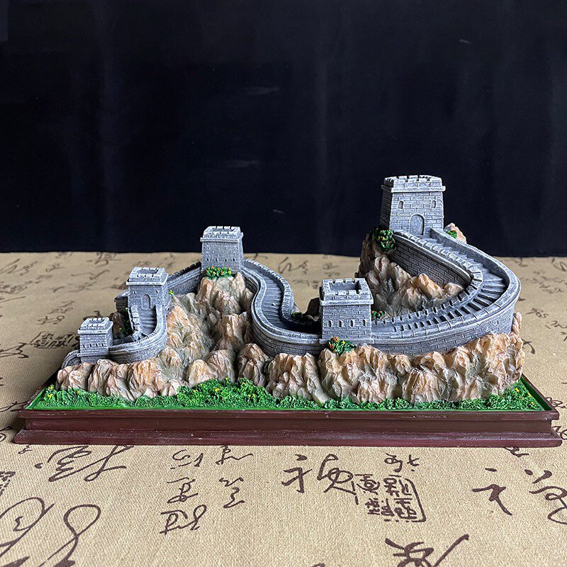 树脂工艺品创意八达岭长城地标建筑仿真模型中式摆件旅游纪念收藏