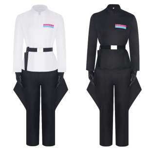 圣诞万圣节星球大战cosplay表演服装男款帝国军官制服黑色cos套装