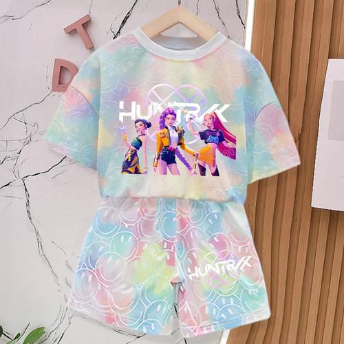 004女童夏季上衣裤两件套装