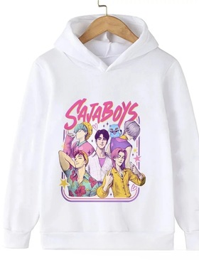 K-Pop: Demon Hunters猎魔女团男女童卫衣春秋薄中大童宽松连帽衫