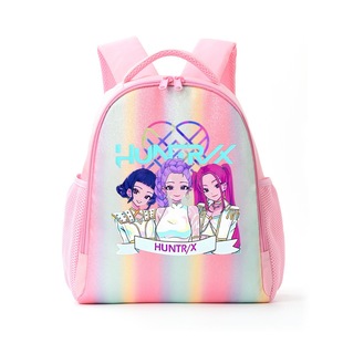 潮K-Pop猎魔女团儿童背包小学生彩虹书包儿童双肩背包出游双肩包
