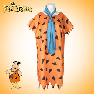 摩登原始人cos服装石头城乐园石器时代弗雷德cosplay表演服万圣节