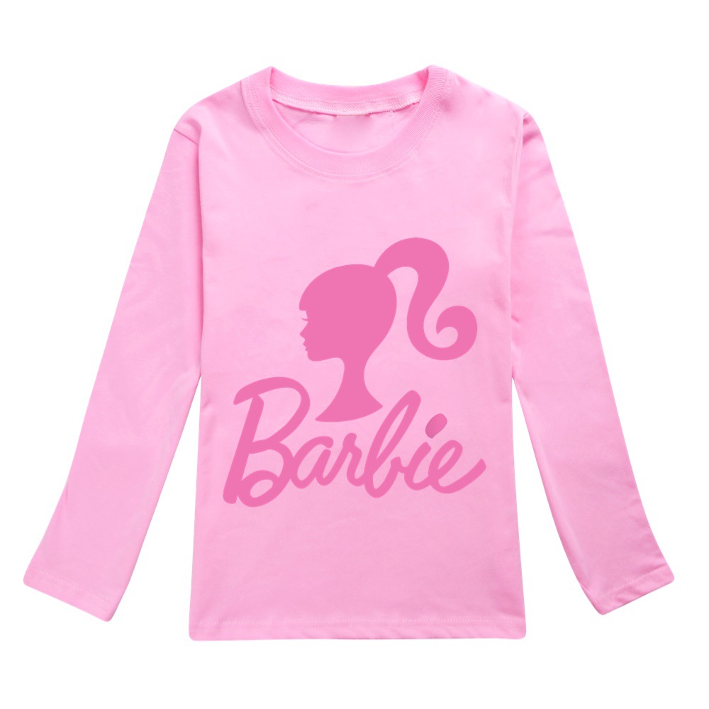 23芭比男朋友ken肯Barbie The Movie童装秋装男女童装长袖纯棉T恤