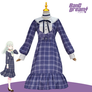 若叶睦cos服Ave Mujica若叶睦格子裙JK裙校园风cosplay动漫扮演服