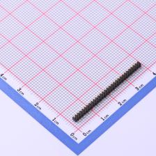 X1311WVS-30J-C18D42R1 排针 1.27mm 1x30P 立贴 方针