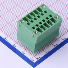 KF2EDGVHM-3.81-2*5P 插拔式接线端子 板端/插座-闭口 3.81mm 排