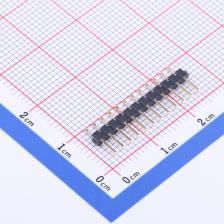 卧贴 镀 C40D28 PA6T L=9.05 方针 1x12P 2mm 排针 12I X4611WRS