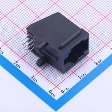 X36AHIWA1DB1057 以太网连接器(RJ45 RJ11) RJ45 弯插 不带LED 6P