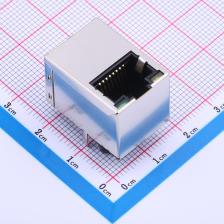 X05AQ030AC1OD057 以太网连接器(RJ45 RJ11) RJ45 直插 带LED 带