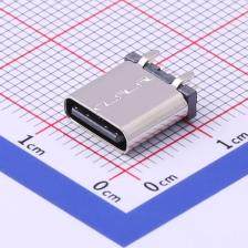 918-468K2029E50002 USB连接器 Type-C 母座 直插 夹板间距1.0长
