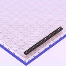 X6521WV-2x28H-C30D60 排针 2.54mm 2x28P 直插 方针 高镀金 抗氧