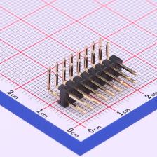 X6521WR-2x08H-C30D60 排针 2.54mm 2x8P 弯插 方针 镀金足1U