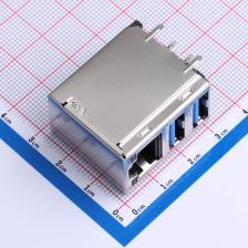 JMP1NU1-RB3S3-4F 以太网连接器(RJ45 RJ11) RJ45+USB3.0