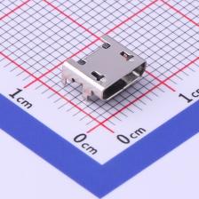 MU-105-ACW USB连接器 Micro-B 母座 卧贴