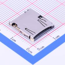 TF-111 SD卡连接器 自弹式 MicroSD卡(TF卡) 卡座
