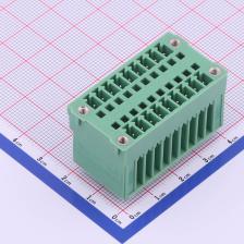KF2EDGVHM-3.5-2*9P 插拔式接线端子 板端/插座-闭口 3.5mm 排数: