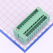 KF2EDGVHM-5.08-2*10P 插拔式接线端子 板端/插座-闭口 5.08mm 排