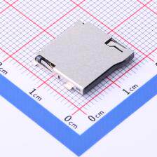 XKTF-N02-G SD卡连接器 自弹式 MicroSD卡(TF卡) 卡座 外焊 外扣,