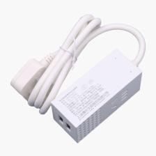 AEA98663I 排插/面板开关 双面二位USB延长线插座白色1.0米