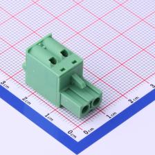 KF2EDGKD-5.0-2P 插拔式接线端子 插头 5mm 排数:1 每排P数:2 环