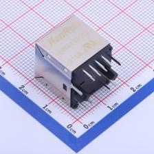 HR915310A 以太网连接器(RJ45 RJ11) RJ45 直插 带LED