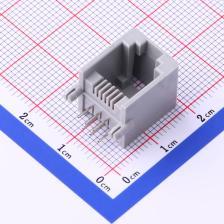 DS1133-S60APX 以太网连接器(RJ45 RJ11) RJ11 6P6C,全金,灰色,无