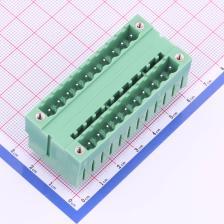 KF2EDGVHM-5.0-2*10P 插拔式接线端子 板端/插座-闭口 5mm 排数:2
