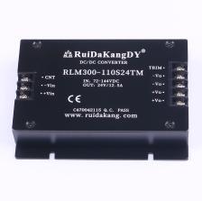 RLM300-110S24TM 电源模块 Vin=72V~144V Vout=24V 12.5A 便装电
